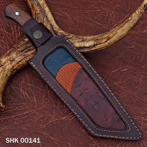 Couteau de chasse artisanal en acier D2, couteau de collection, couteau Tanto, gravé sur mesure, étui personnalisé, cadeau pour père, frère. - Product Image 5
