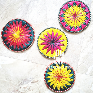 Platos de Hierba Moonj Natural, Platos de Hierba Munj o Hierba Roja Pin, Hechos a Mano - Product Image 3