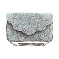 Sac à main tendance 2025 fait main perlé avec fermeture ouverte et décorations à sequins – Prix de gros pour filles – Export Inde