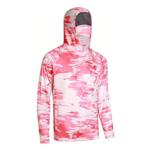 Camisetas de Pesca para Hombre con Capucha, UPF 50, Transpirables, de Color Sólido, Personalizables, con Impresión por Sublimación, Estilo Urbano, ¡Gran Oferta! - Product Image 2