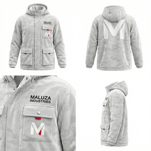 Mens Urban Camouflage Hooded Jacket Multi Pocket Streetwear Outdoor Fashion Premium Breathable Summer <b>Canvas</b> MALUZA INDUSTRIES - Product Image 6