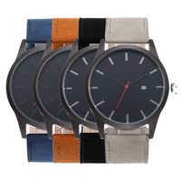 Nouvelle montre, montre-bracelet à quartz unisexe, best-seller, tendance, décontractée, rétro, avec bracelet en cuir et affichage de la date.