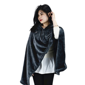Cozy Heated Wearable Blanket Poncho, 3 Temp Modes, Soft Plush Warm Cape For People Home Daily Use - Product Image 2