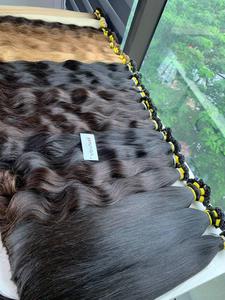 Extensions de cheveux à la kératine en gros du Vietnam Cheveux vierges crus vietnamiens Pointe plate ondulée droite Prix d'usine Toutes les couleurs Extrémité épaisse - Product Image 6