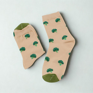 Custom Logo Cotton Ankle <b>Socks</b> With Fruit Vegetable Print Breathable <b>Knitted</b> Casual Summer Women's <b>Socks</b> - Product Image 3
