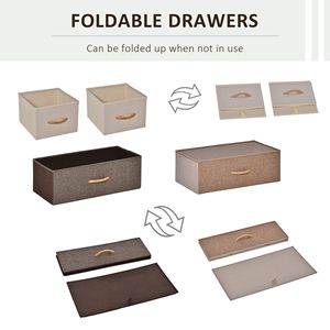 Cassettiera a 4 Scomparti Multicolore con Struttura in Metallo, Organizer per Camera da Letto - Product Image 4