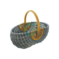 Cestas de Pasto Marino con Asas, Cestas de Regalo Económicas para Picnic, Color y Tamaño Personalizados al por Mayor, Decoración del Hogar, Hecho en Vietnam