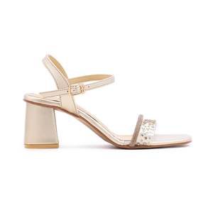 Sandalias de tacón doradas FN5421 Diseño elegante y elegante - Product Image 2