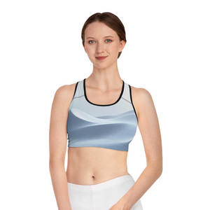 Sujetador Deportivo para Niñas con Logotipo Personalizado, Resistente a Impactos, de Alta Sujeción, Estilo Deportivo con Contraste de Color, para Yoga y Gimnasio, Sin Ajuste, Doble Capa, Tallas Grandes - Product Image 5