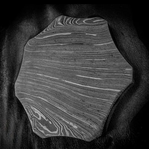 Cendrier en acier Damas durable, cendrier en métal de qualité supérieure pour cigarettes et cigares, accessoire décoratif pour la maison et la table - Product Image 2