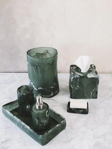 Ensemble de salle de bain moderne en résine, 6 pièces, accessoires de salle de bain, porte-savon, gobelet, porte-brosse à dents - Product Image 5