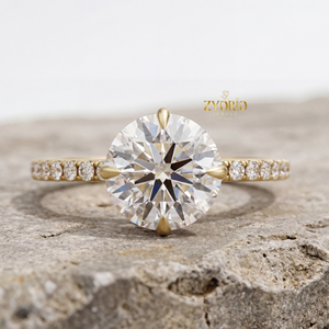 Brilliant Cut Lab Grown Diamond 1 CT VVS2 Clarity Engagement <b>Ring</b> 925 <b>Silver</b> Claw Setting <b>Solitaire</b> Wedding Band Trendy Gift - Product Image 2