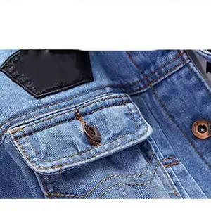 แจ็คเก็ตยีนส์สุดฮิตขายดี แจ็คเก็ตยีนส์ปักลายสุดฮอต แจ็คเก็ตยีนส์สีดำแบบไม่มีแขน พิมพ์ลาย ไซส์ใหญ่สำหรับผู้ชาย - Product Image 3