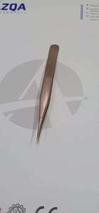 Ensemble de pinces à épiler pour extensions de cils en acier inoxydable de haute qualité, 2 pièces, avec pointes courbées pour un application professionnelle des cils - Product Image 5