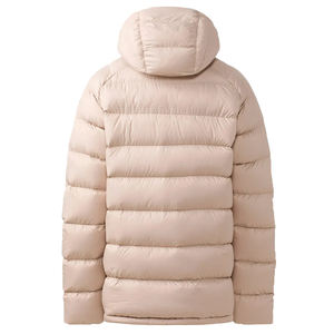 Blouson matelassé camouflage personnalisé pour homme, épais, chaud, à capuche, col montant, blocs de couleur, zippé, imperméable, respirant, pour le ski - Product Image 4