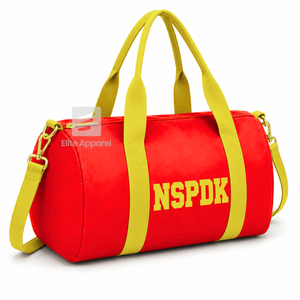 Custom NSPDK Sorority Tote <b>bag</b> Red and gold Embroidered Logo Daily Use Large Capacity Nylon polyester <b>duffel</b> <b>bag</b> - Product Image 2