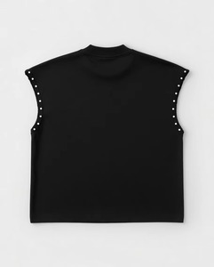 Débardeur personnalisé imprimé avec des strass, 100% coton jersey, séchage rapide, sans manches, style tendance, unisexe, OEM, vente en gros - Product Image 2