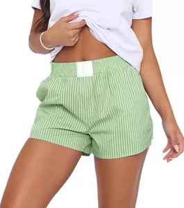 Pantalones Cortos de Punto Jersey Suave para Dormir, Ropa de Noche Transpirable, Ropa Cómoda para Estar en Casa, Elásticos, Tela Suave, Casuales para Mujer - Product Image 2