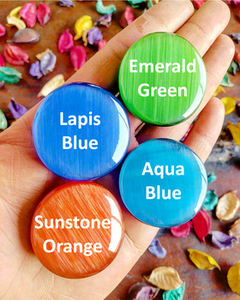 Poignées de téléphone de différentes couleurs en pierre de labradorite, pierre précieuse de paume en labradorite, labradorite multi-feu, pierres précieuses en gros - Product Image 5