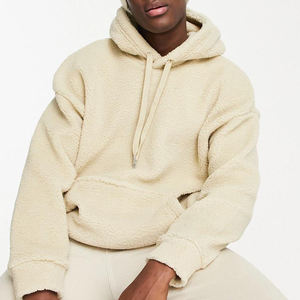 Sweat-shirt à capuche en sherpa pour homme avec tissu polaire 350 g/m², service de marque privée pour l'inventaire de vente au détail saisonnier - Product Image 5