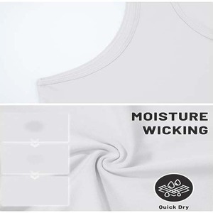 Men's <b>White</b> Solid Color O-Neck <b>Tank</b> <b>Top</b> Breathable Knitted Sleeveless Casual Wear - Product Image 6
