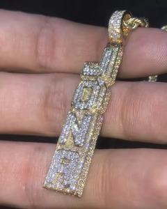 3.50Ct Round Cut Real VVS Moissanite Bezel Set Hip Hop Pendant with 925 Sterling <b>Silver</b> <b>Silver</b> Plated for Parties HUMERA JEWELS - Product Image 3