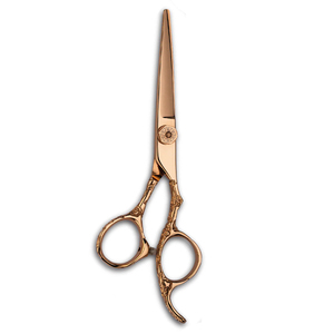 Ciseaux de barbier pour droitiers, couleur dorée, acier inoxydable allemand, outils de soin personnel, ciseaux de salon - Product Image 4