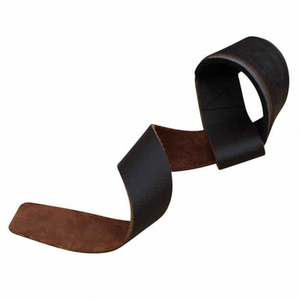 Sangles de musculation en cuir rembourrées antidérapantes réglables personnalisables OEM ODM, design durable, MOQ, unisexe - Product Image 5