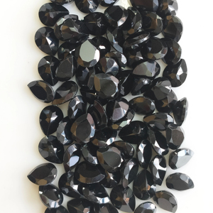 Natural Black Spinel 9x7MM Pear Cut Best Quality Loose Gemstone for Jewelry Making <b>Red</b> Mountain Gems in - Product Image 2