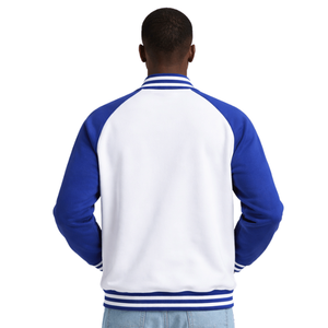Chaqueta Varsity Blanca de Felpa Phi Beta Sigma, Ropa de Fraternidad Griega con Estilo Universitario Clásico, Calidez y Comodidad Premium - Product Image 2