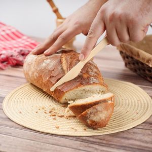 100 Cuchillos Desechables de Bambú Natural, Biodegradables y Ecológicos, para Eventos al Aire Libre y Fiestas - Product Image 2