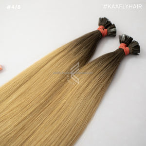 Keratin Extensiones de cabello real Cabello humano real Extensión de color Estándar Premium - Product Image 3