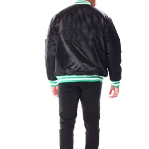 Veste universitaire pour homme de qualité supérieure, sur mesure, grande taille, style vintage, en satin, pour lycée - Product Image 4