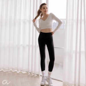 Taiwan made OEM ODM sustainable nylon nice colors skin <b>tight</b> pants for ladies - Product Image 6