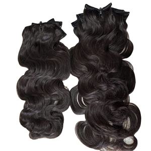 Extensiones de cabello humano 100% de un solo donante ondulado del cuerpo Clip de cinta de punta plana súper doble dibujado Ins precio al por mayor cabello virgen - Product Image 6