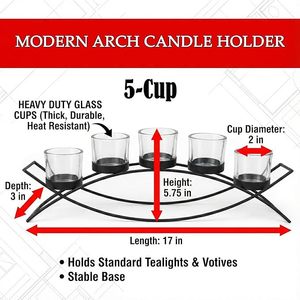 Best Selling Antique Style Cast Iron Candle Stand With Elegant Look For Home Decor And Dining <b>Table</b> Decoration Purpose - Product Image 2