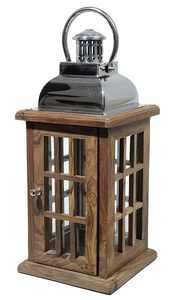 Farol de vela de madera hecho a mano y personalizado para eventos y decoración del hogar, para colgar y para piso. - Product Image 6