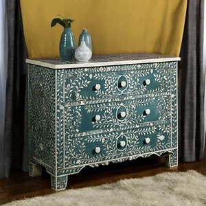 ILAHI's Bone Inlay <b>Drawer</b> Modern Design Agate Detailing <b>Storage</b> Portable Home Furniture - Product Image 5