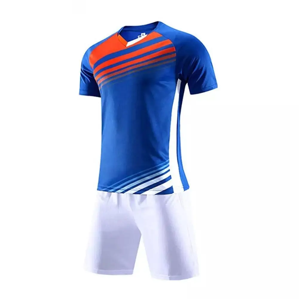 Hot Selling Men Blank Fußball uniform Set Fußball hemden Jungen tragen Fußball uniform 2022