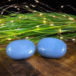 Kinggems, superventas, venta al por mayor, piedra de Palma de Angelita tallada para meditación y curación de cristal Feng Shui para recuerdos - Product Image 1