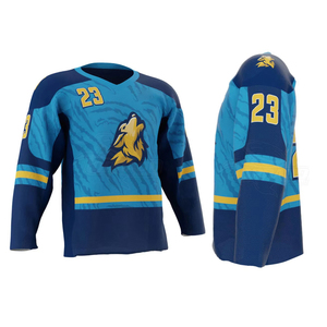 Nuevos Diseños 2026, Ropa Deportiva, Jersey de Hockey Personalizado con Número, 100% Poliéster, Jersey de Hockey sobre Hielo con Impresión Personalizada - Product Image 1