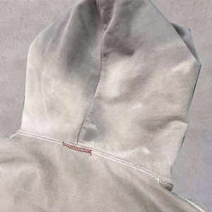 Sudadera con Capucha Personalizada ODM/OEM, Diseño de Pintura Ácida Desgastada, Textura Pesada, Algodón/Bambú, con Diseño de Corazón - Product Image 5