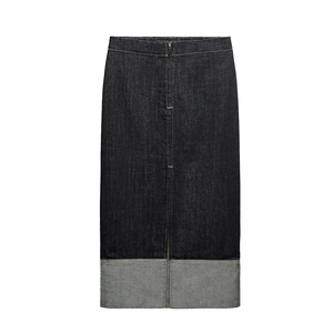 Jupe longue droite zippée pour femme, élégante et décontractée, fabrication OEM, vente en gros, fournisseur en vrac, qualité export - Product Image 1