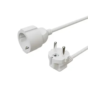 ip44 PVC waterproof outdoor PVC extension lead socket outdoor euro extension cord