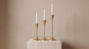 Hot Sale Antique Metal Black & golden Candle Holders of 3 for Wedding Event <b>Table</b> Centerpiece Decoration - Product Image 4