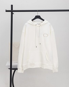 เสื้อฮู้ดดี้ SINEWY แบบ unisex ทรงโอเวอร์ไซส์ ผ้าฝ้ายถัก สีพื้น เรียบง่าย สวมใส่สบาย เหมาะสำหรับฤดูใบไม้ร่วง มีกระเป๋าหน้า ดีไซน์ระบายอากาศได้ดี - Product Image 3