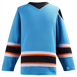Maillot de hockey sur glace personnalisé tendance avec impression numérique, en tissu maillé respirant professionnel anti-UV, vente en gros, 100% coton - Product Image 1