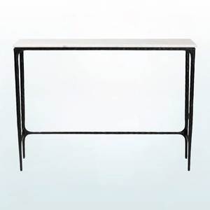 Minimalist Metal Sofa <b>Console</b> Featuring Marble Surface Elegant Furniture Addition For Stylish Residential Interior Decoration Pr - Product Image 6