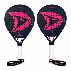 Raqueta de Pádel Profesional para Mujer con Logotipo Personalizado, Fibra de Carbono 3K, Núcleo HRD Power Core, 365g, Color Azul Marino y Rosa, Venta al Por Mayor - Product Image 3