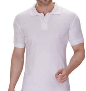 Polo en polyester pour homme, coupe structurée, qualité professionnelle, vêtement vierge pour broderie personnalisée en gros - Product Image 2